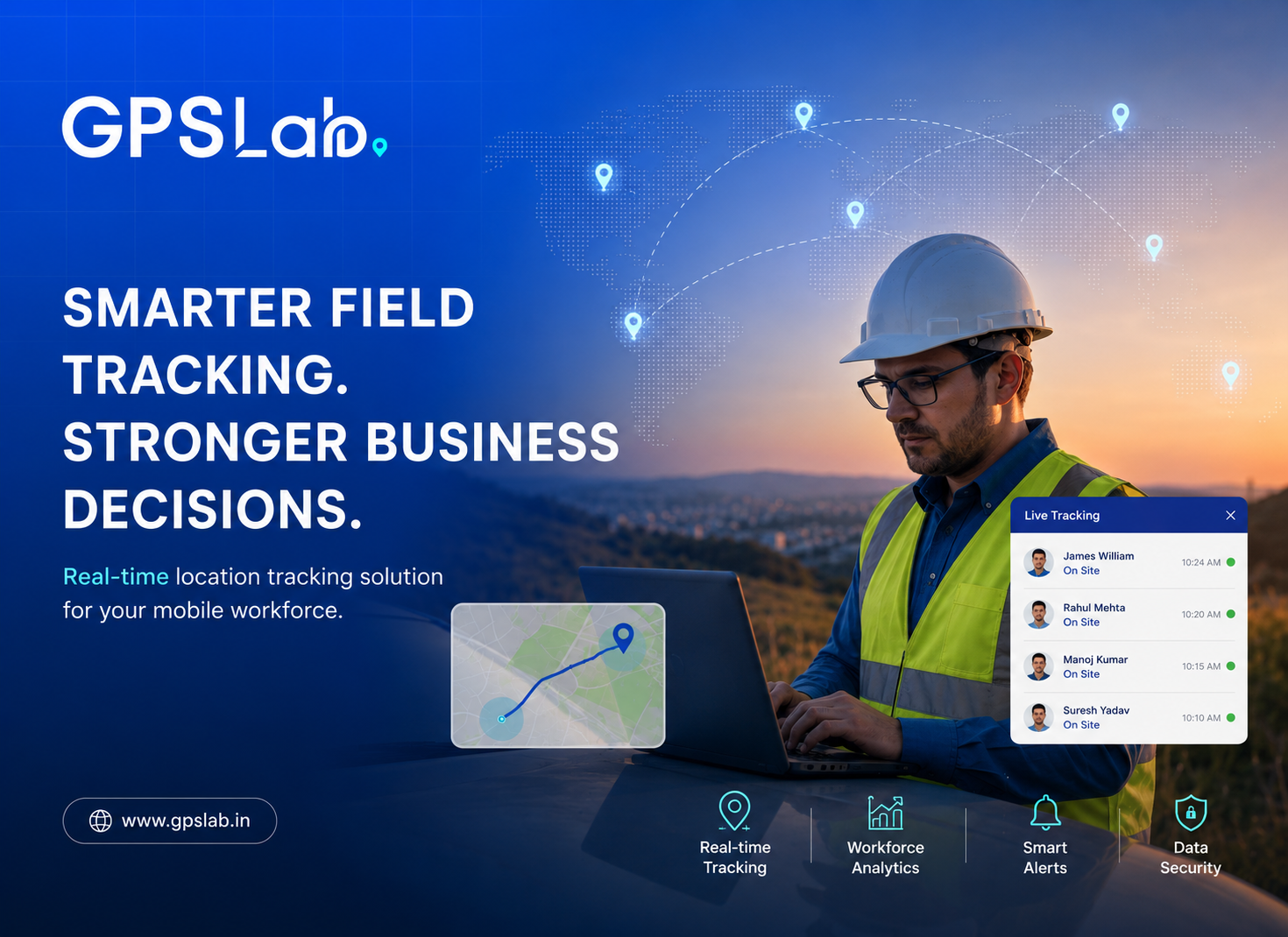 GPSLab field workforce tracking
